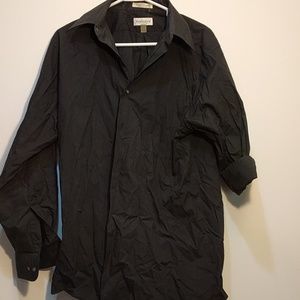 Black button down shirt